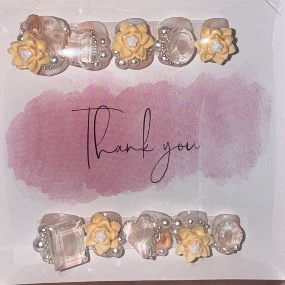 Hello Bling Press-On or Glue-On Nails Size M - Picture 2 of 6